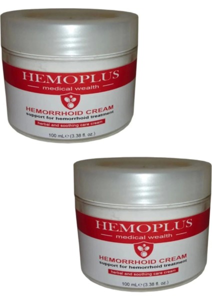 Hemoplus Hem.oroid ve Sızı Giderici Masaj Bakım Kremi 100 ml 2 Adet