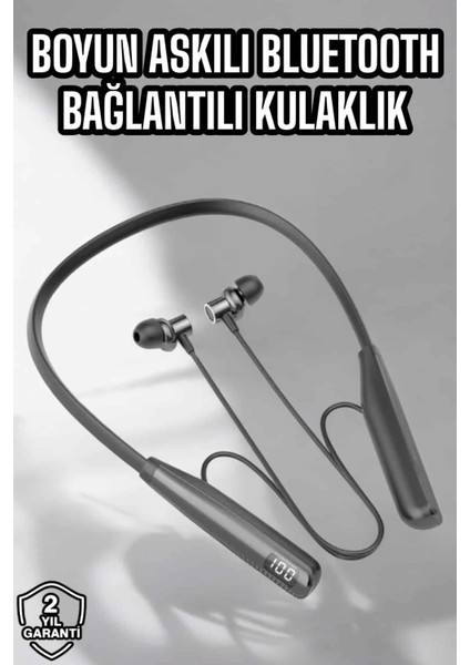 Boyun Bantlı Bluetooth Kulaklık Yüksek Ses Kaliteli 100 Saat Kulaklık