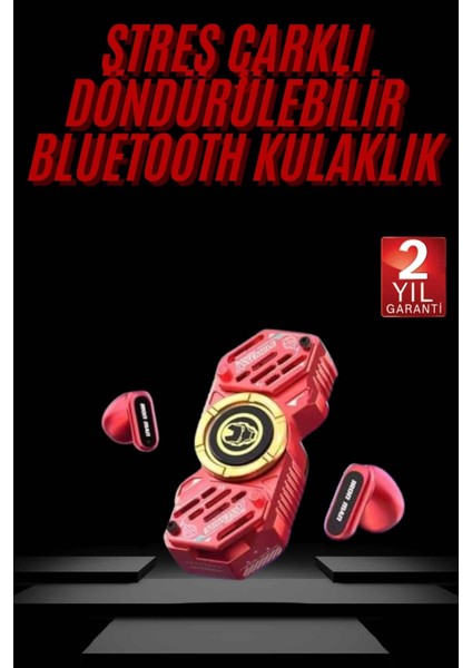 Çarklı Oyuncu Kulaklığı Güçlü Bass Gamer Bluetooth Kulaklık Kablosuz