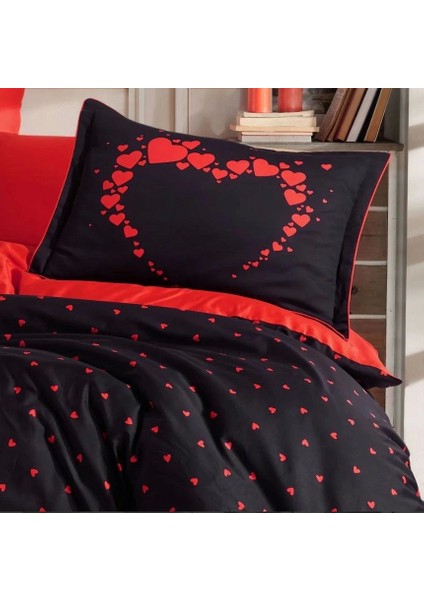 Hobby Çift Kişilik Saten Nevresim Amore Siyah fiyatları