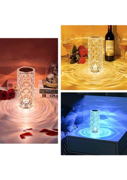 Sevgililer Günü Için Hediye Kristal Lamba Sevgiliye Hediye USB Şarjlı Gece Lambası modelleri
