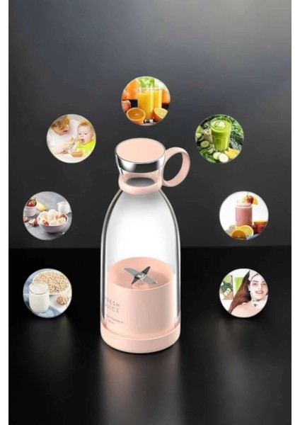 El Blender Taşınabilir Meyve Blender Şarj Edilebilir Taşınabilir Blender Elektrikli