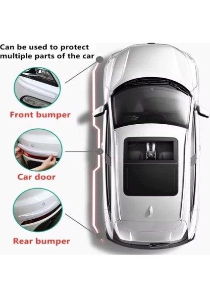 Araba Tampon Koruyucu Karbon Desenli Beyaz fiyatları
