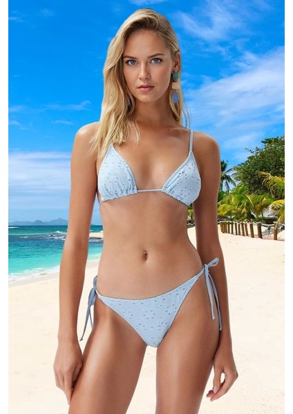 Modern Üçgen Bikini Takımı Plaj ve Havuz Için Premium Kalite Yüksek Konfor Uv Korumalı modelleri