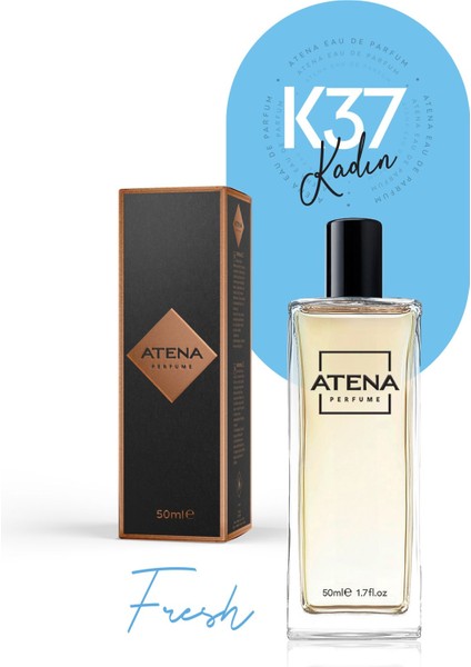 K37 D.doff Cool Water Fresh Edp 50 ml Kadın Parfüm