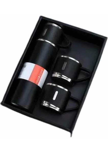 Termos Seti Paslanmaz Çelik 3 Bardaklı Vakumlu Termos Set 500 ml 12 Saate Kadar Isı Koruma fırsatları