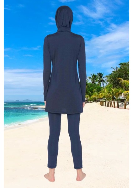 Modern Tesettür Plaj Giyim Yüksek Konfor Şık Detaylı ve Havuz Için Ergonomik Kesim