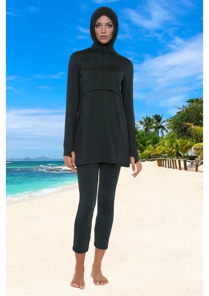 Modern Tesettür Plaj Giyim Yüksek Konfor Şık Detaylı ve Havuz Için Ergonomik Kesim modelleri