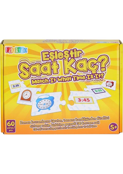 EDU-1016 Eşleştir Saat Kaç -Chiva