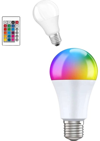 Ayarlanabilir Parlaklık Rgb LED Ampul Beyaz Lamba ve Renkli Ampul indirimleri