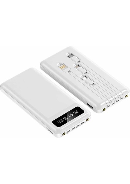 4 Çıkışlı 20.000 Mah Powerbank Uzun Pil Ömürlü Taşınabilir