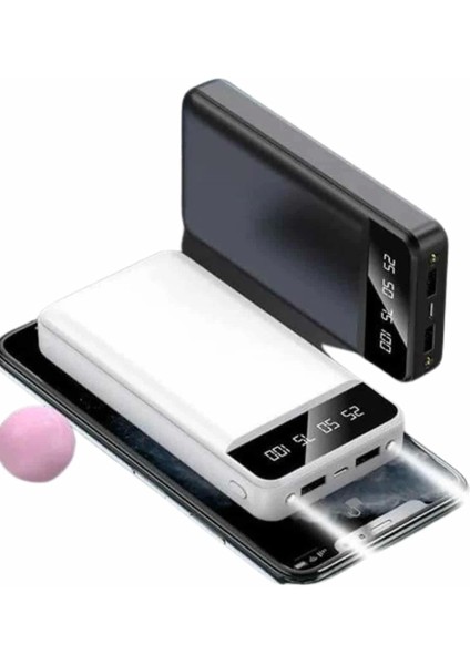4 Çıkışlı 20.000 Mah Powerbank Uzun Pil Ömürlü Taşınabilir