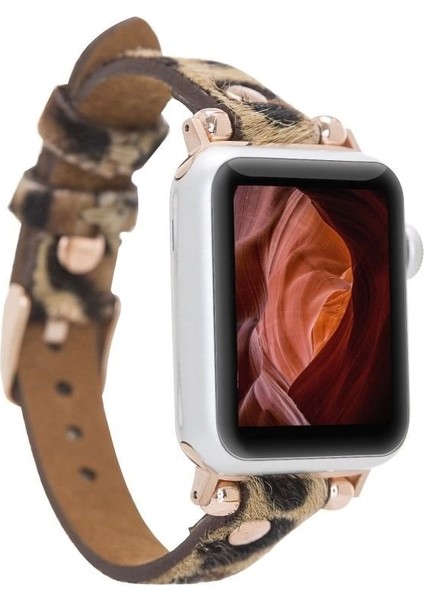 Apple Watch Uyumlu Deri Kordon 38-40-41MM Rt LEO1N