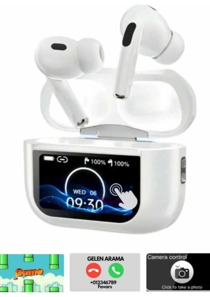 Dokunmatik Ekranlı Bluetooth Kulaklık Tws Ios Android Tüm Telefonlara Uyumlu Kulaklık fırsatları