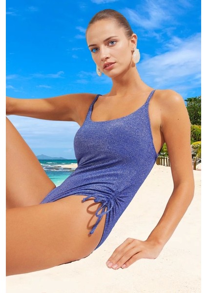 Modern Simli Mayo Yüksek Konfor Swimsuit Havuz Mayosu Yaz Koleksiyonu Yüzme