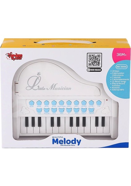 BAO-1505A Mikrofonlu Mini Piano 24 Tuş Mp3 Çalar