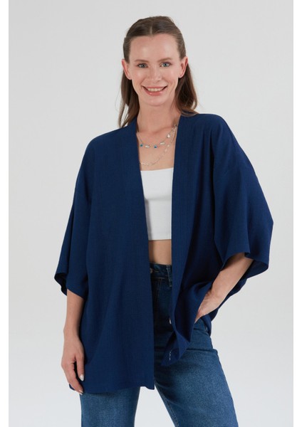 Basic Bürümcük Kumaş Şal Yaka Kimono