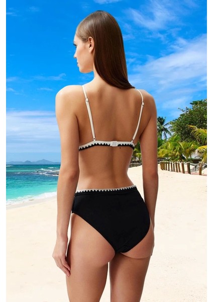 Modern Üçgen Bikini Takımı Hızlı Kuruyan Klora Dayanıklı Premium Kalite Yüksek Konfor