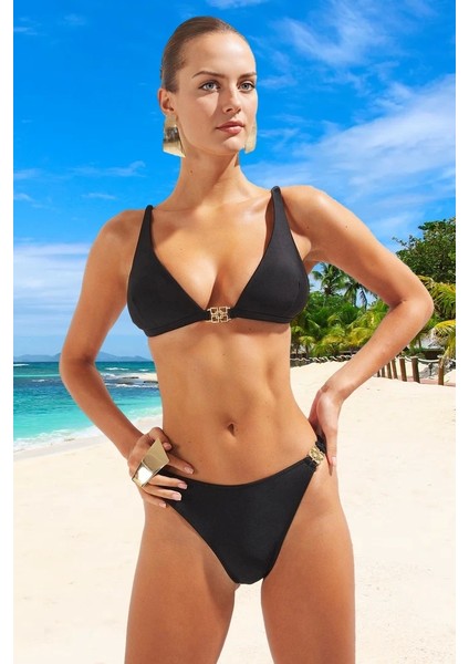 Modern Desenli Bikini Takımı Klora Dayanıklı Uv Korumalı Yüksek Konfor Premium Kalite