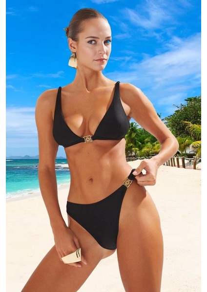 Modern Desenli Bikini Takımı Klora Dayanıklı Uv Korumalı Yüksek Konfor Premium Kalite