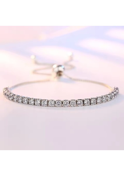 925 Ayar Gümüş Avusturya Kristali Taşlı Su Yolu Ayarlanabilir Asansörlü Bileklik Sevgiliye Hediye fiyatları