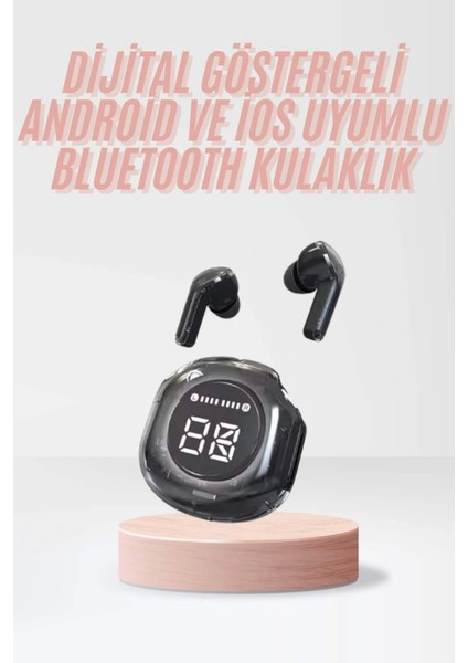 Yeni Nesil Bluetooth Kulaklık Dijital Göstergeli Gaming Dokunmatik 5.3 Kablosuz