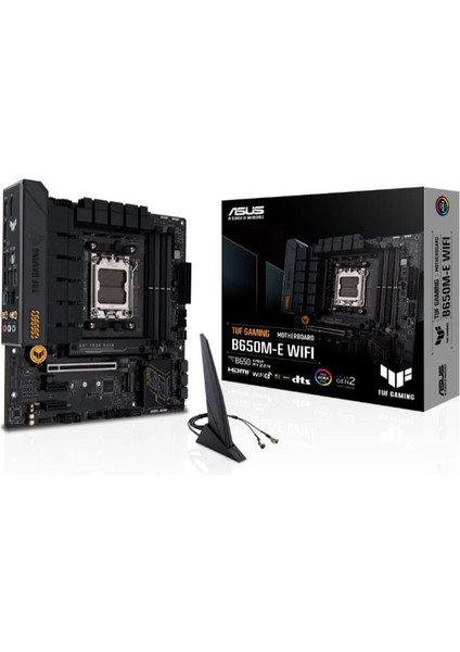 Asus Tuf Gamıng B650M-E Wıfı Ddr5 6400MHZ 1xhdmı 2xdp 2xm.2 USB 3.2 Matx Am5 ( Amd Am5 7000 Serisi Işlemci Ile Uyumlu)