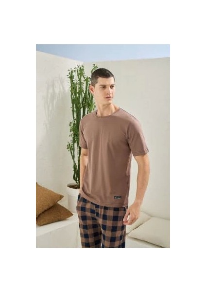 Erkek 2098 Erkek O Yaka Pijama Takım