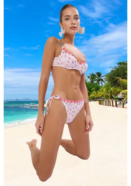 Modern Desenli Bikini Takımı Ergonomik Kesim Premium Kalite Özel Tasarım Hızlı Kuruyan