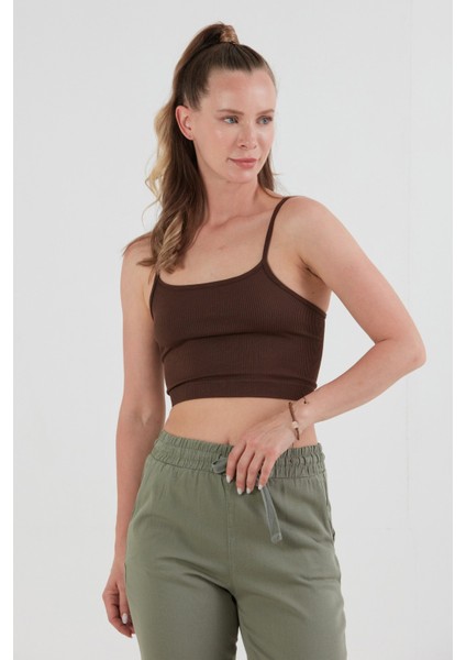 Fitilli Ip Askılı Crop Büstiyer modelleri