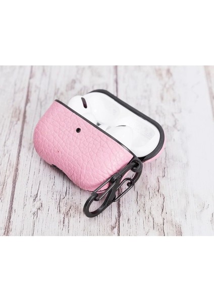 Apple Airpods Pro Uyumlu Deri Kılıf Juni Nu2 Pembe fırsatları