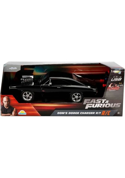 6492 1:16 Fast & Furious Dom’s Dodge Charger R/t USB Şarjlı Uzaktan Kumandalı Araba