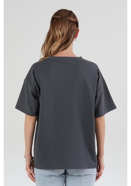 Ayıcık Baskılı Oversize Tişört fırsatları