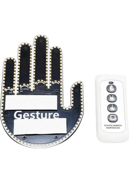 Pilli LED Işık Araç Camı Için Uzaktan Kumandalı El Simgesi indirimleri