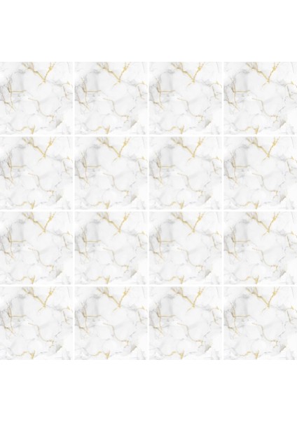 Decohandy Pvc Yer Karosu 30X30CM 4'lü Paket - Mermer Desenli Beyaz 0,36M2 modelleri