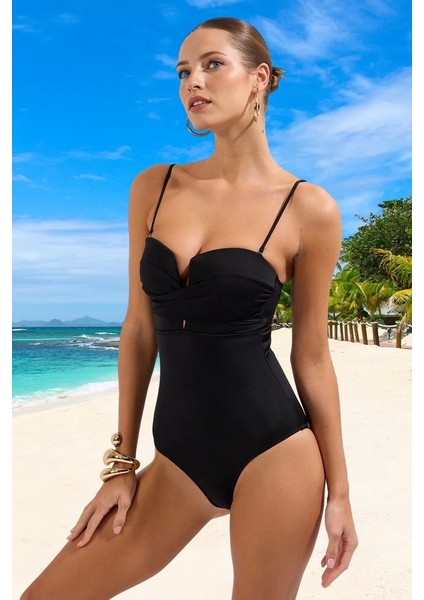 Modern Drape Mayo Havuz Mayosu Klora Dayanıklı Uv Korumalı Şık Detaylı Su Sporları Için modelleri