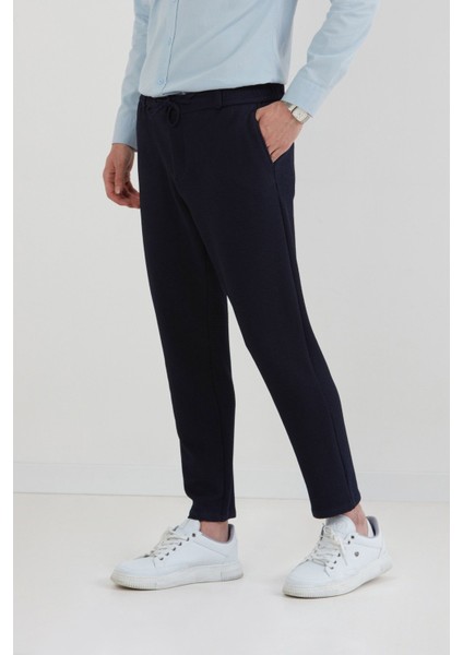 Waffle Kumaş Beli Bağlamalı Jogger Pantolon modelleri