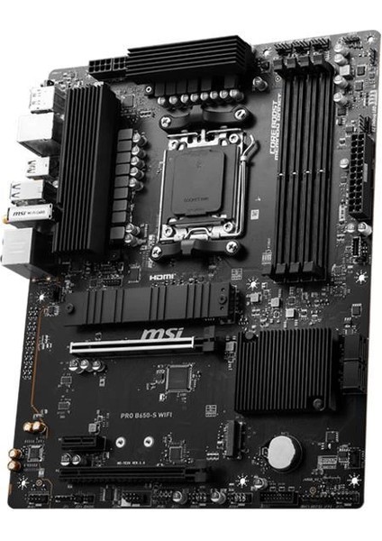 Msı Pro B650-S Wıfı Ddr5 7200MHZ 1xhdmı 1xdp USB 3.2 M.2 Atx Am5 (Amd Am5 7000 Serisi Ile Uyumlu)