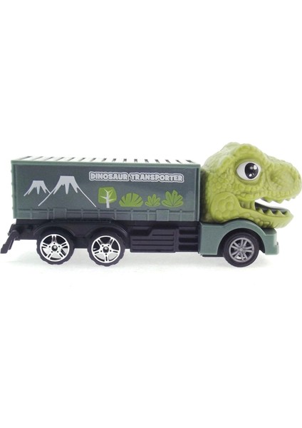Sürtmeli T-Rex Kafalı Mini Konteynır Tır