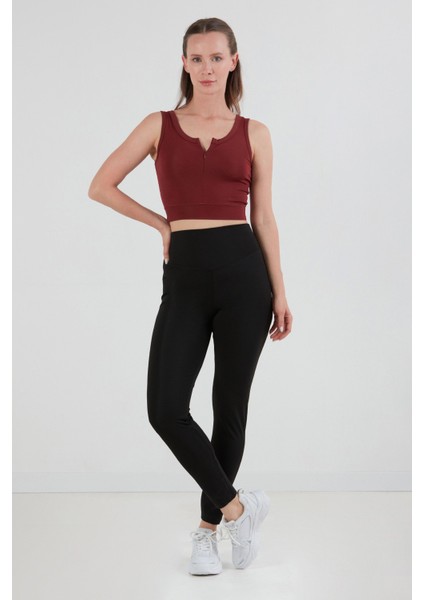 Basic Önü Fermuarlı Crop Body fiyatları