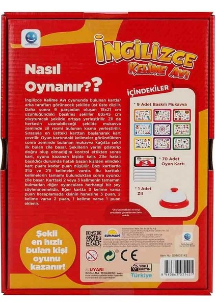 3142 Ingilizce Kelime Avı -Sunman