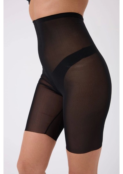 Freshness 0007 Lazer Kesim Tül Yüksek Bel Şort Korse fiyatları