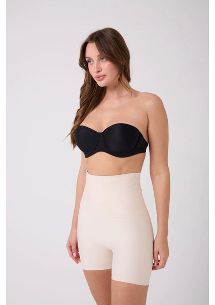 Freshness 1007 Lazer Kesim Silikonlu Yüksek Bel Şort Korse