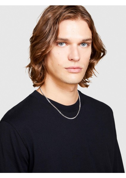 %100 Koton Regular Fit Uzun Kollu T-Shirt Erkek Siyah T-Shirt - 323A37E3S102Z fiyatları