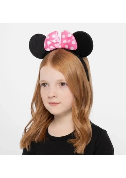 Pembe Fiyonklu Minnie Mouse Tacı Mini Kulak