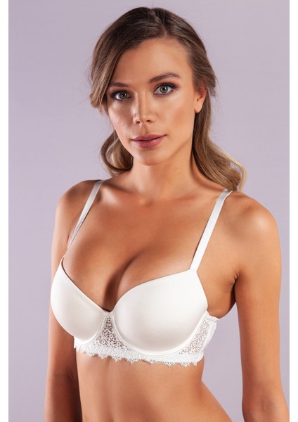 Garland Big Size Plunge Bra, Ekrı Konforlu ve Şık Sütyen