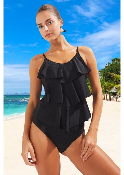 Modern Volanlı Mayo Şık Detaylı Uv Korumalı Plaj ve Havuz Için Mayosu Deniz Kıyafeti modelleri