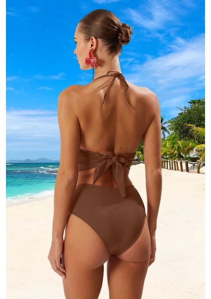 Modern Bikini Takımı Su Sporları Için Yüksek Konfor Klora Dayanıklı Ergonomik Kesim