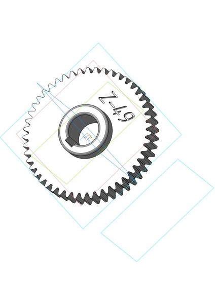 Apron Dişlisi Tv4 Z-49 Modül 1.25 (plastik Aparattır)