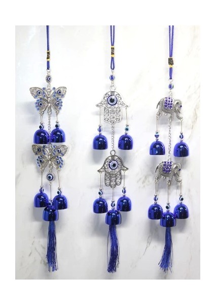 Metal Nazar Boncuğu Çan Model 12